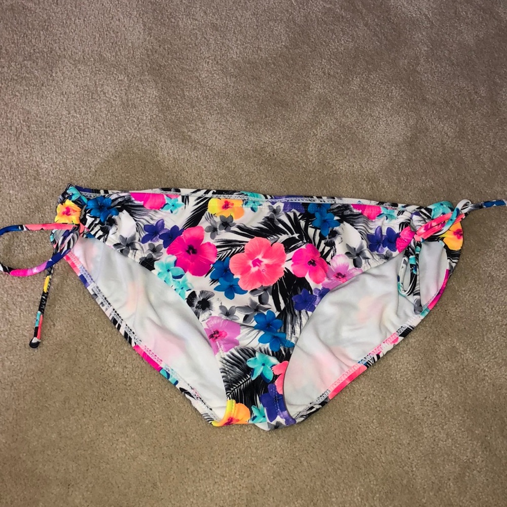 Floral Double Tie Bikini Bottoms